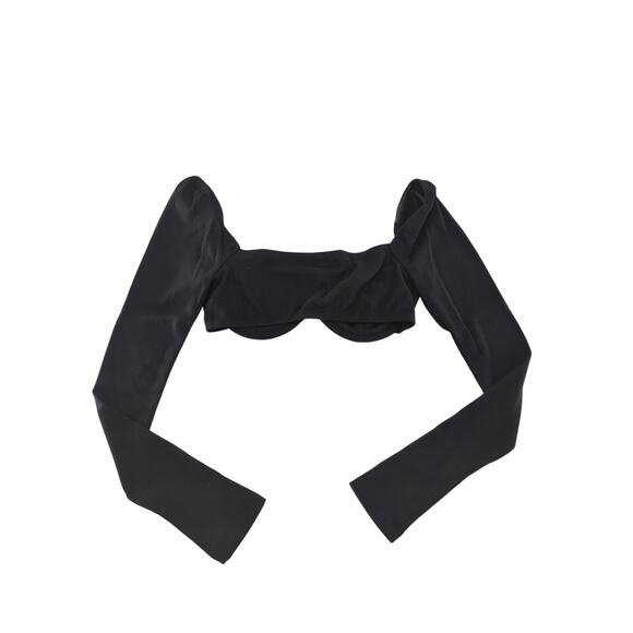 Princess Polly Becca Long Sleeve Crop Top 4 - Picture 4 of 11